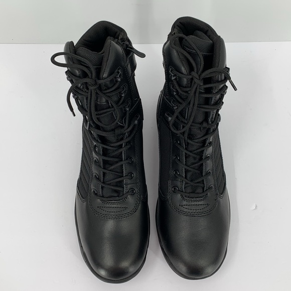 Bates military tactical boots combat black side zipper work E03180 men new 12 - Picture 4 of 9